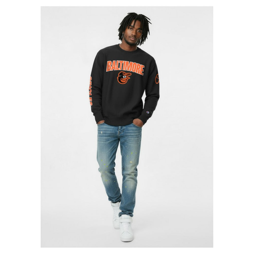 Baltimore Orioles Champion Reverse Weave Chenille Sweatshirt - MLB