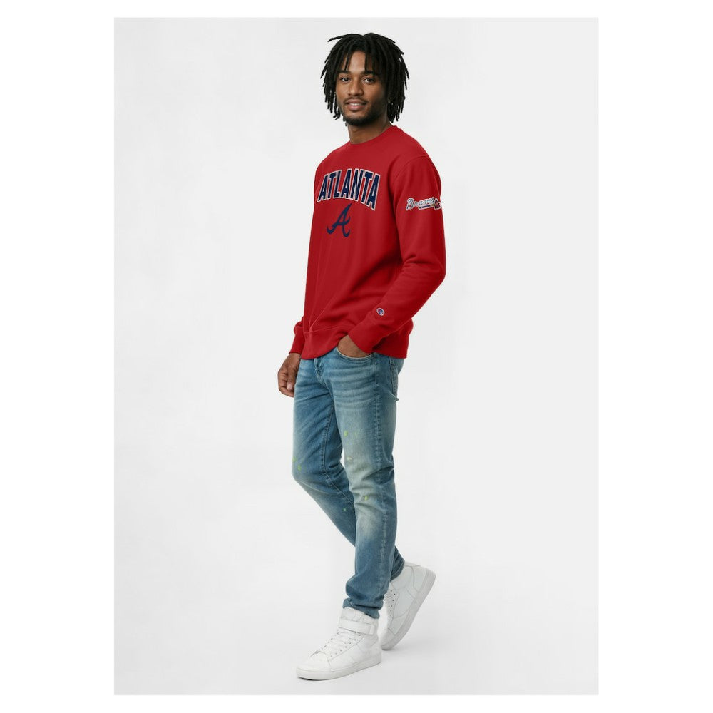 Atlanta Braves Champion Reverse Weave Chenille Sweatshirt - MLB