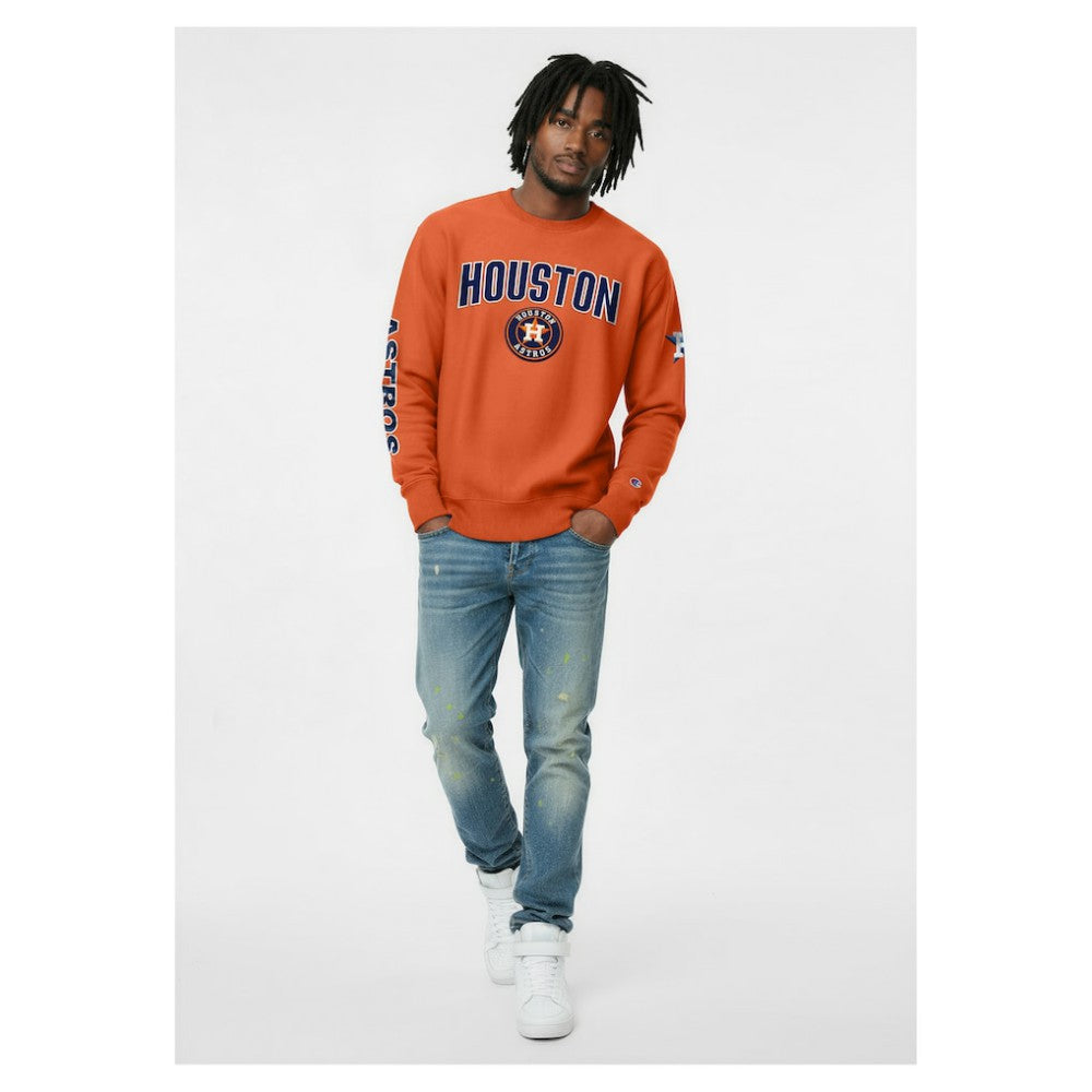 Houston Astros Champion Reverse Weave Chenille Sweatshirt - MLB