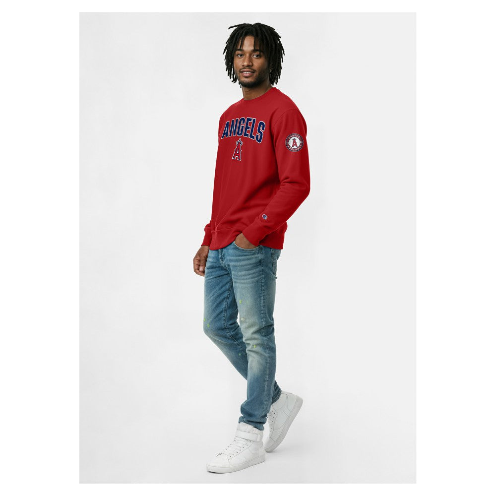 Los Angeles Angels Champion Reverse Weave Chenille Sweatshirt - MLB