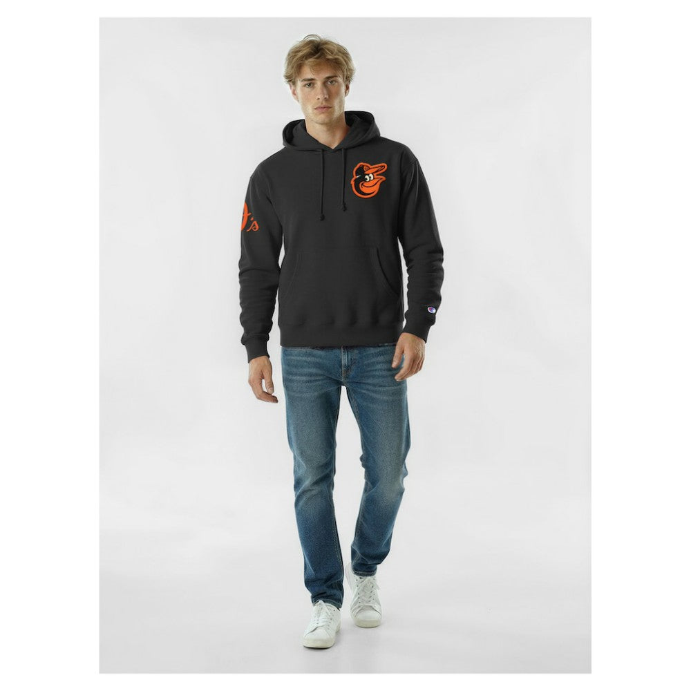 Baltimore Orioles Champion Reverse Weave Chenille Hoodie - MLB