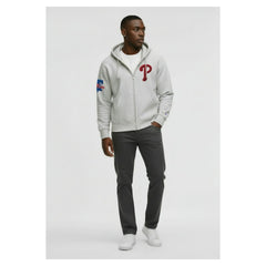 Philadelphia Phillies Champion Reverse Weave Chenille Full-Zip Hoodie - MLB