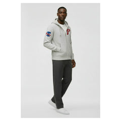 Philadelphia Phillies Champion Reverse Weave Chenille Full-Zip Hoodie - MLB
