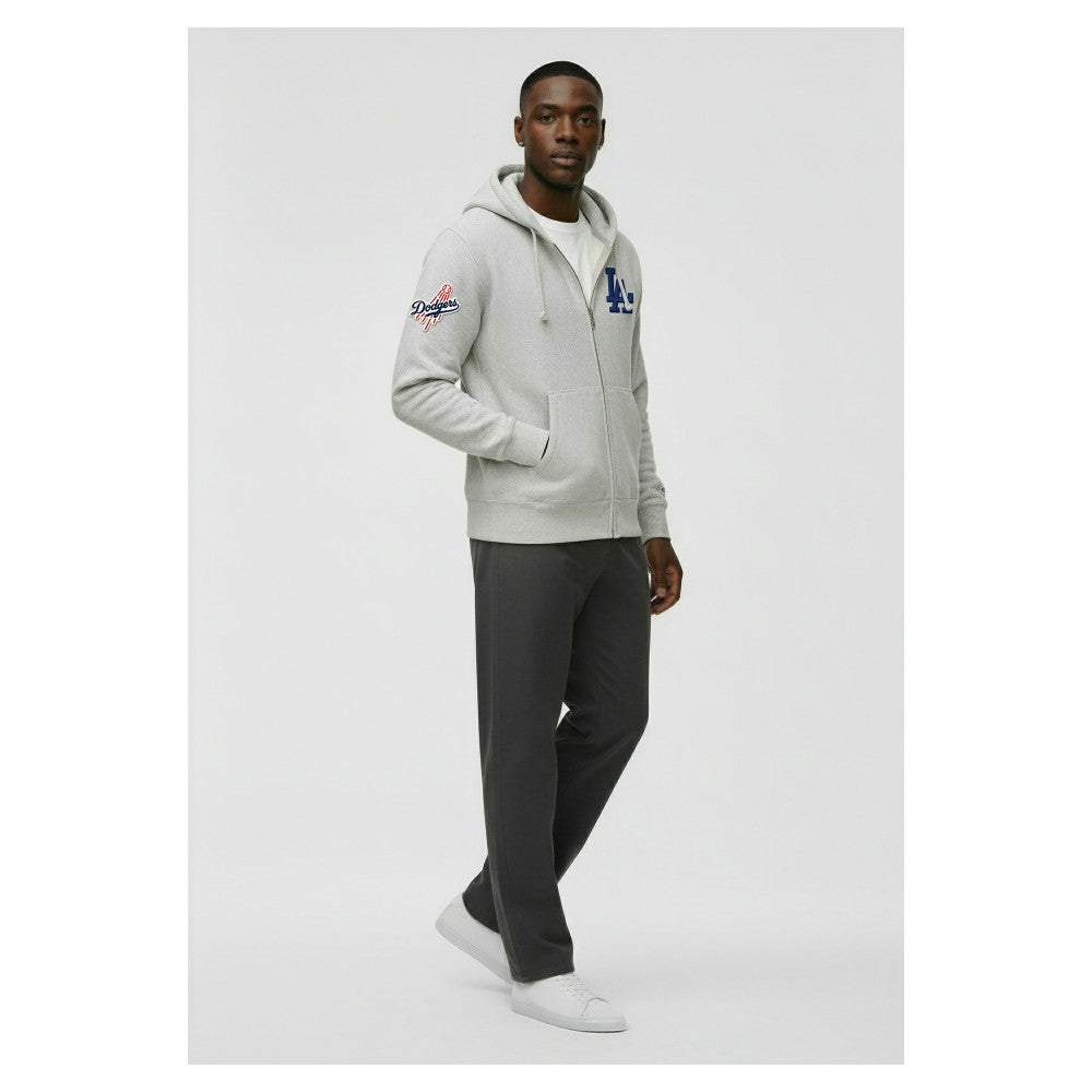 Los Angeles Dodgers Champion Reverse Weave Chenille Full-Zip Hoodie - MLB