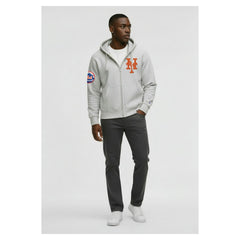 New York Mets Champion Reverse Weave Chenille Full-Zip Hoodie - MLB