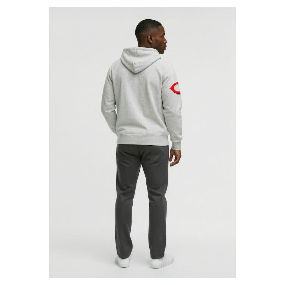 Cincinnati Reds Champion Reverse Weave Chenille Full-Zip Hoodie - MLB