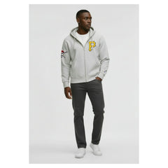 Pittsburgh Pirates Champion Reverse Weave Chenille Full-Zip Hoodie - MLB