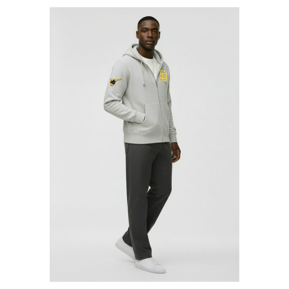 San Diego Padres Champion Reverse Weave Chenille Full-Zip Hoodie - MLB