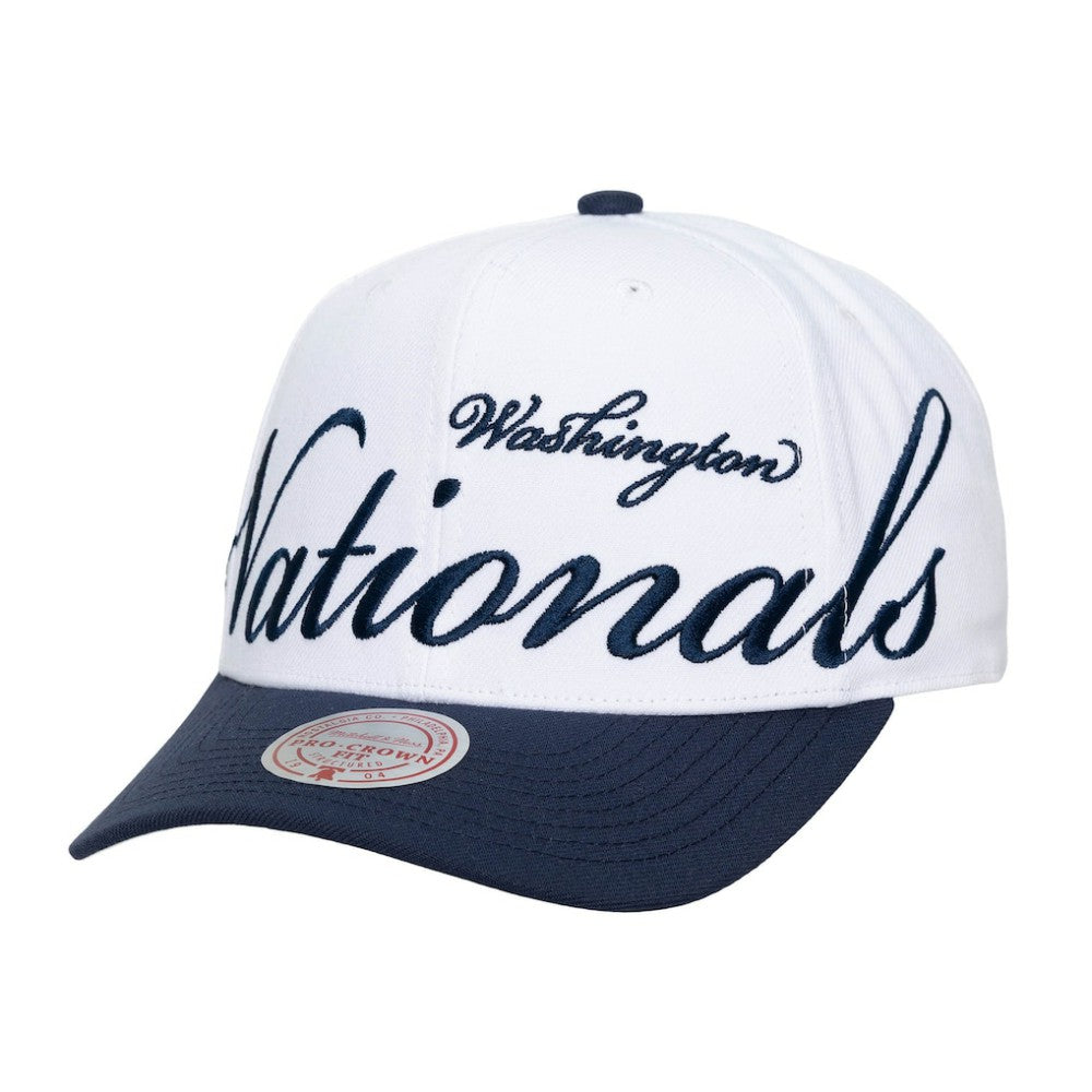 Washington Nationals Mitchell & Ness Unisex XL Script Pro Crown Adjustable Hat - MLB
