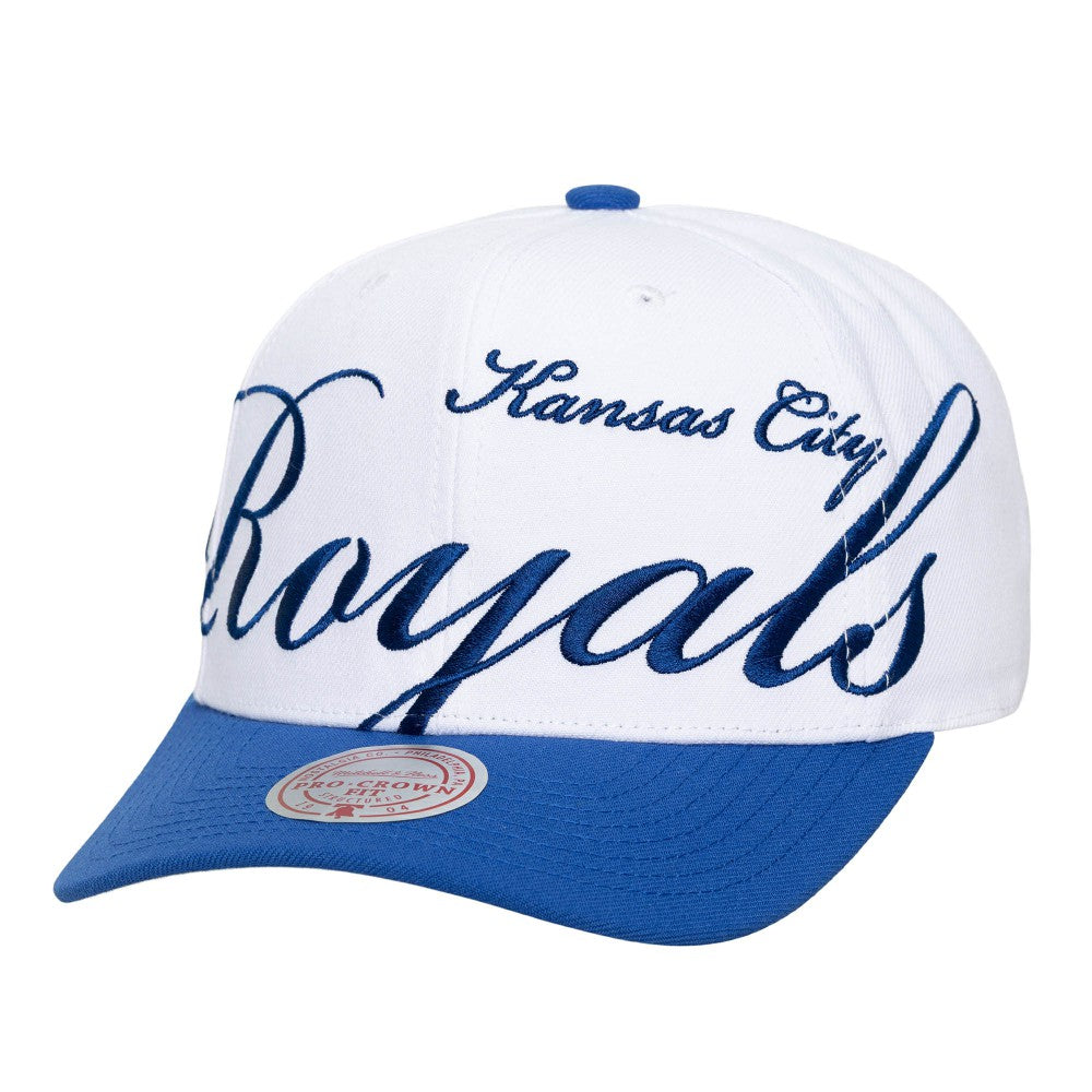 Kansas City Royals Mitchell & Ness Unisex XL Script Pro Crown Snapback Hat - MLB