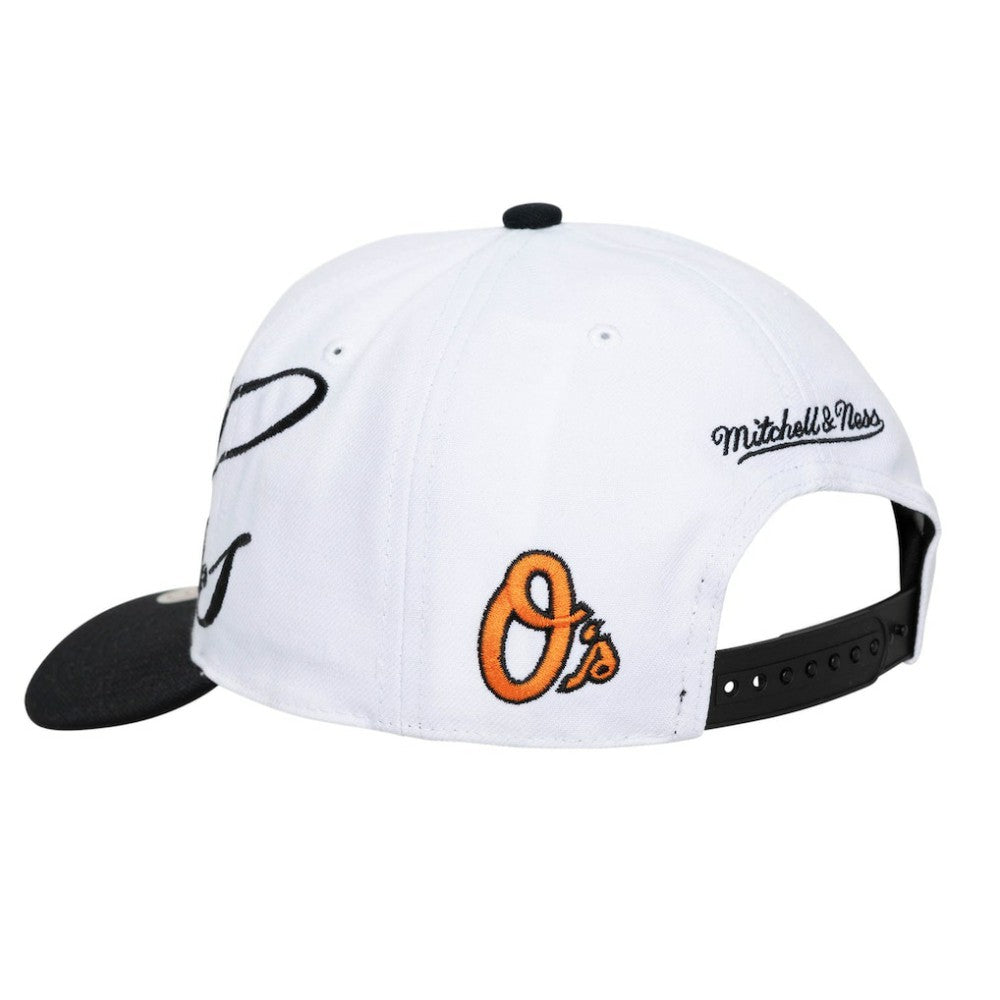 Baltimore Orioles Mitchell & Ness Unisex XL Script Pro Crown Snapback Hat - MLB