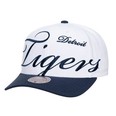 Detroit Tigers Mitchell & Ness Unisex XL Script Pro Crown Snapback Hat - MLB