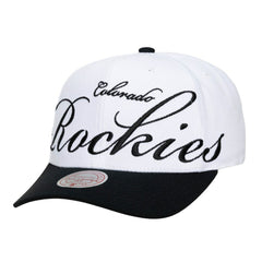 Colorado Rockies Mitchell & Ness Unisex XL Script Pro Crown Snapback Hat - MLB