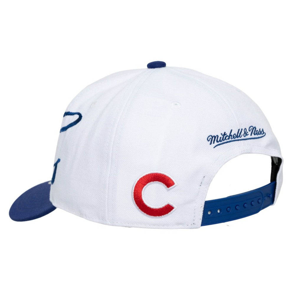 Chicago Cubs Mitchell & Ness Unisex XL Script Pro Crown Snapback Hat - MLB