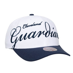 Cleveland Guardians Mitchell & Ness Unisex XL Script Pro Crown Snapback Hat - MLB