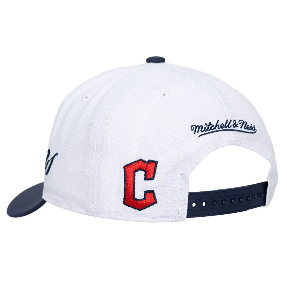 Cleveland Guardians Mitchell & Ness Unisex XL Script Pro Crown Snapback Hat - MLB
