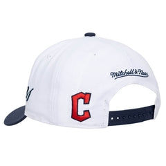Cleveland Guardians Mitchell & Ness Unisex XL Script Pro Crown Snapback Hat - MLB