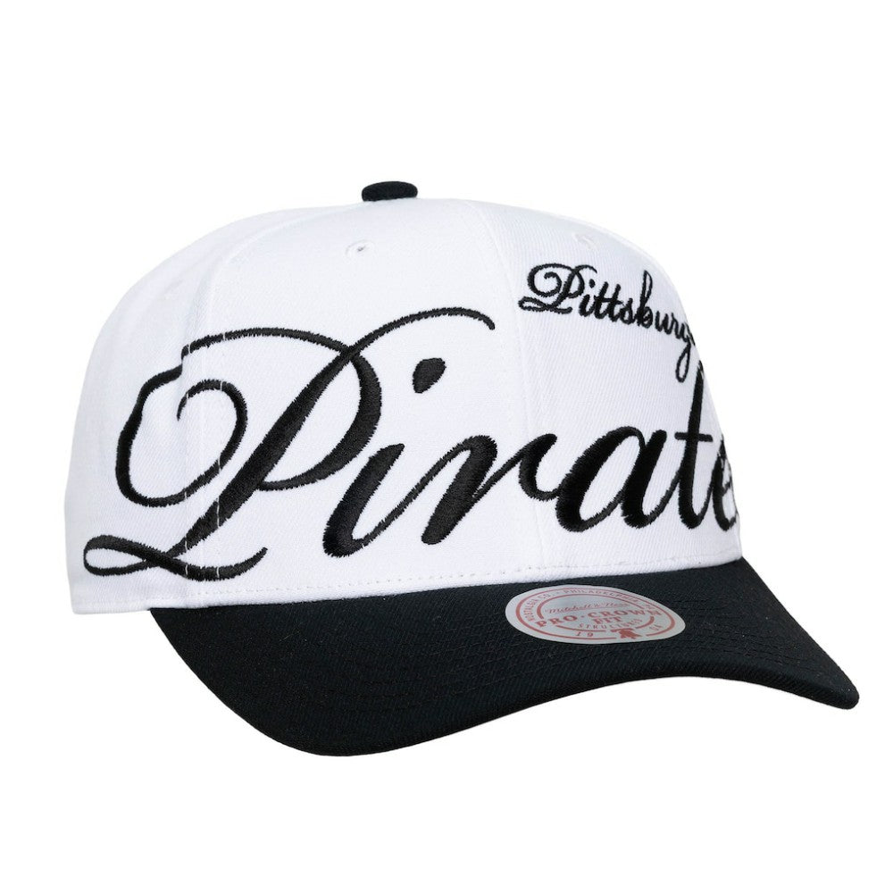 Pittsburgh Pirates Mitchell & Ness Unisex XL Script Pro Crown Adjustable Hat - MLB