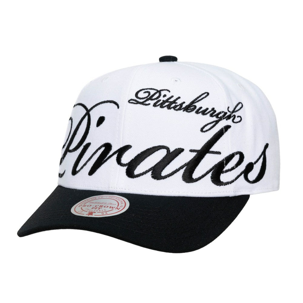 Pittsburgh Pirates Mitchell & Ness Unisex XL Script Pro Crown Adjustable Hat - MLB
