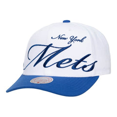 New York Mets Mitchell & Ness Unisex XL Script Pro Crown Snapback Hat - MLB