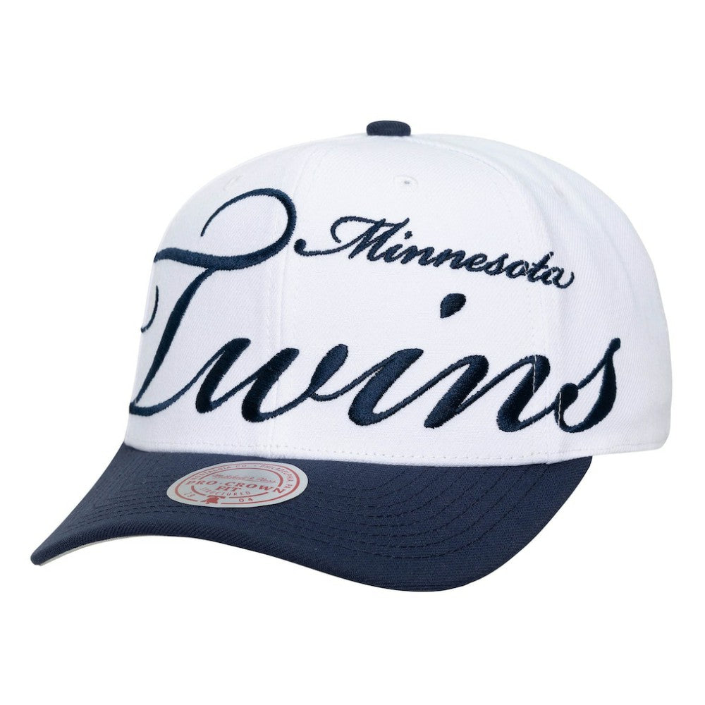 Minnesota Twins Mitchell & Ness Unisex XL Script Pro Crown Adjustable Hat - MLB