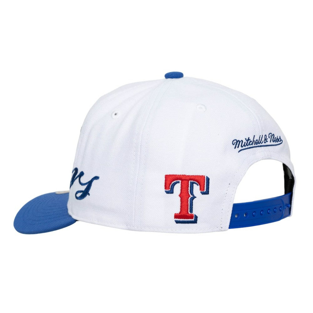 Texas Rangers Mitchell & Ness Unisex XL Script Pro Crown Adjustable Hat - MLB