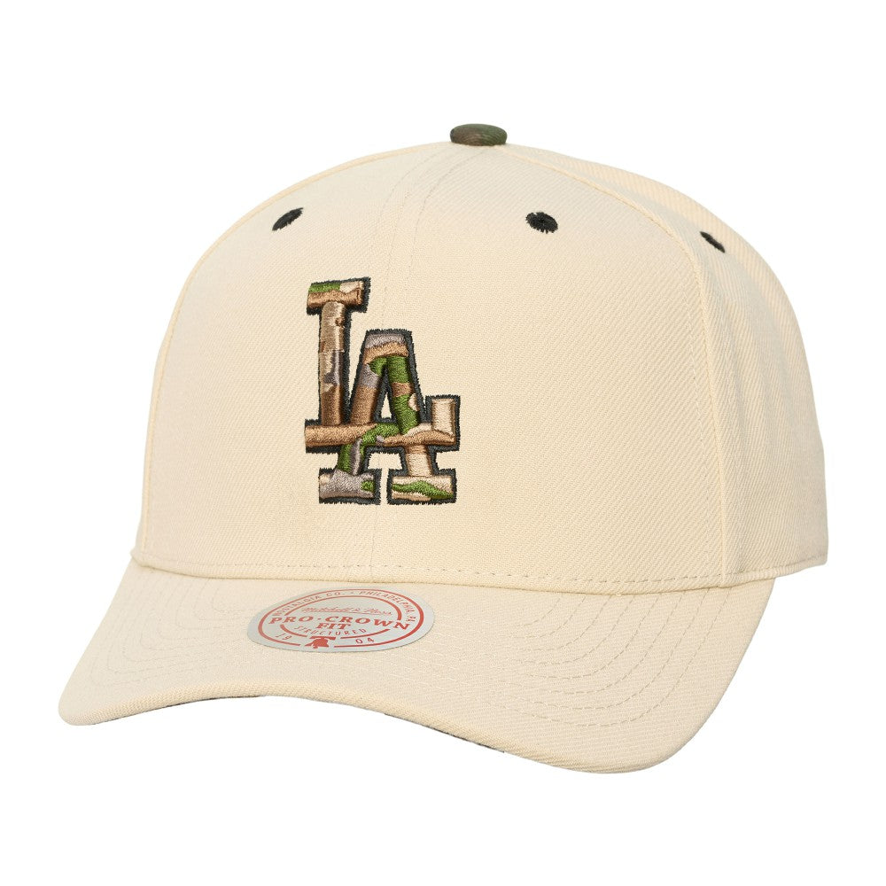Los Angeles Dodgers Mitchell & Ness Unisex Camo Logo Pro Crown Snapback Hat - MLB