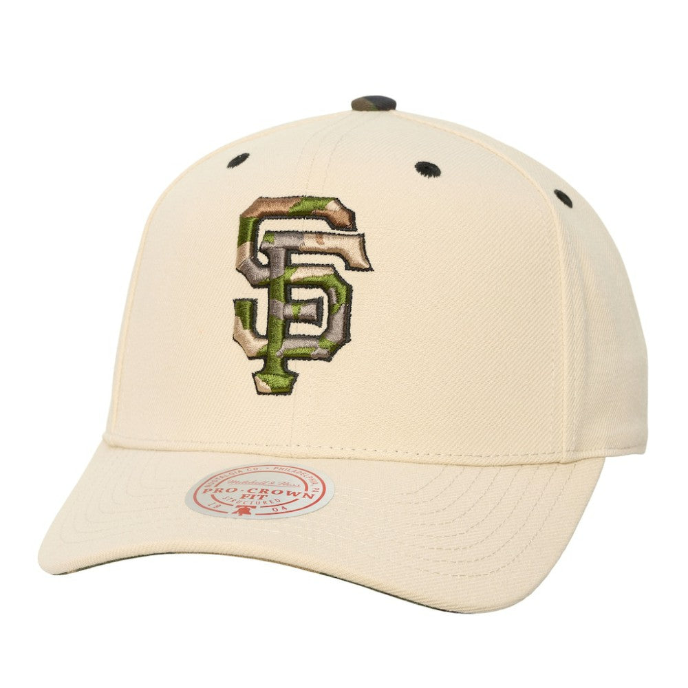 San Francisco Giants Mitchell & Ness Unisex Camo Logo Pro Crown Snapback Hat - MLB
