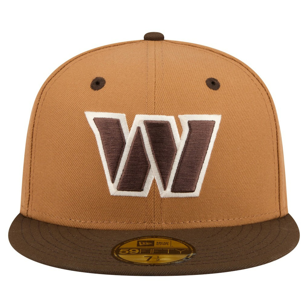 Washington Commanders New Era Two-Tone Walnut 59FIFTY Fitted Hat Light Brown/Dark Brown | NFL