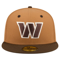 Washington Commanders New Era Two-Tone Walnut 59FIFTY Fitted Hat Light Brown/Dark Brown | NFL