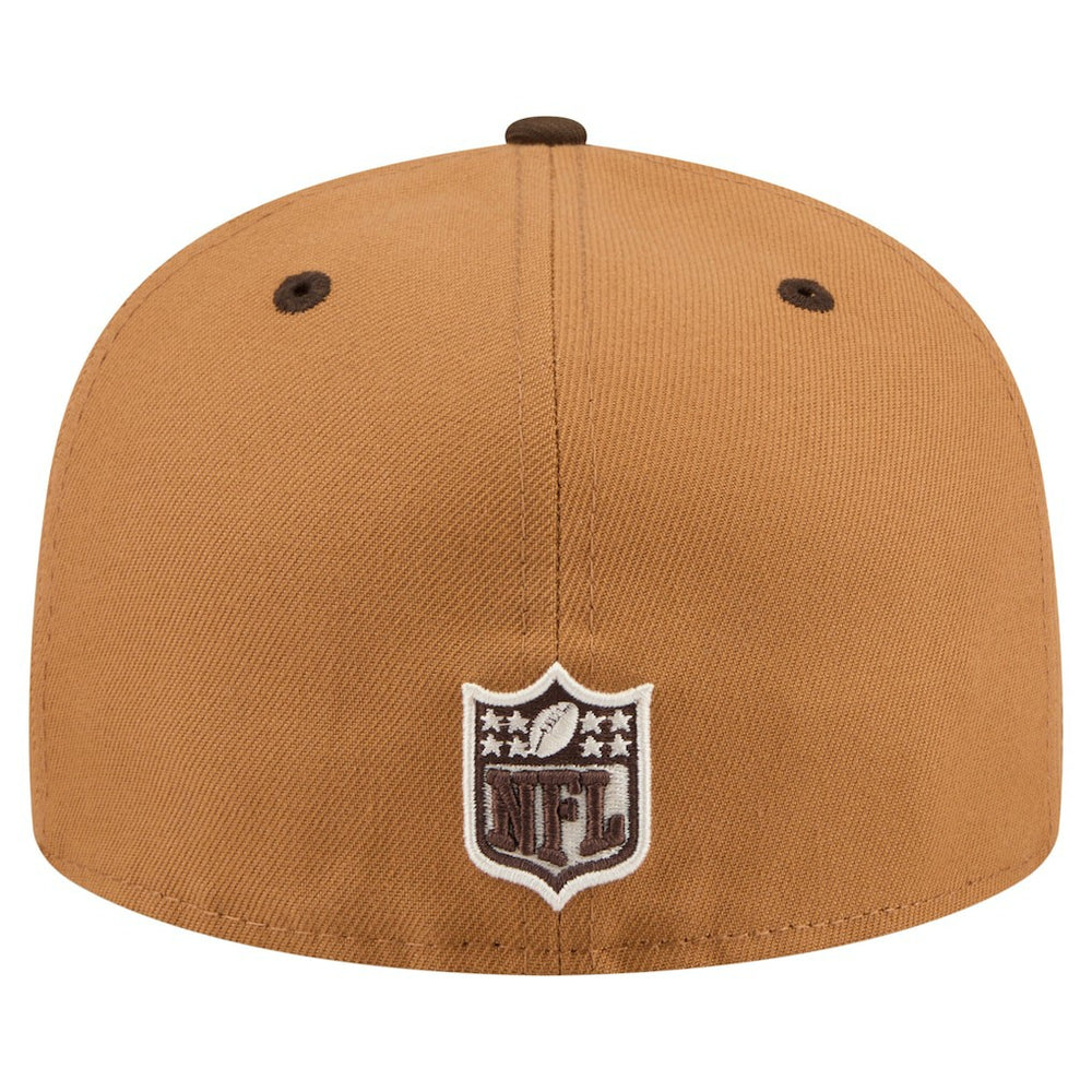 Washington Commanders New Era Two-Tone Walnut 59FIFTY Fitted Hat Light Brown/Dark Brown | NFL