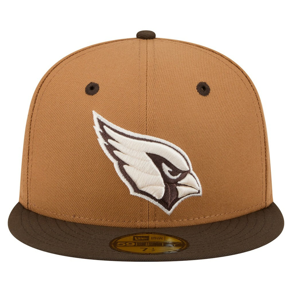 Arizona Cardinals New Era Two-Tone Walnut 59FIFTY Fitted Hat Light Brown/Dark Brown | NFL