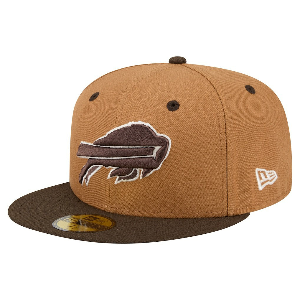 Buffalo Bills New Era Two-Tone Walnut 59FIFTY Fitted Hat Light Brown/Dark Brown | NFL