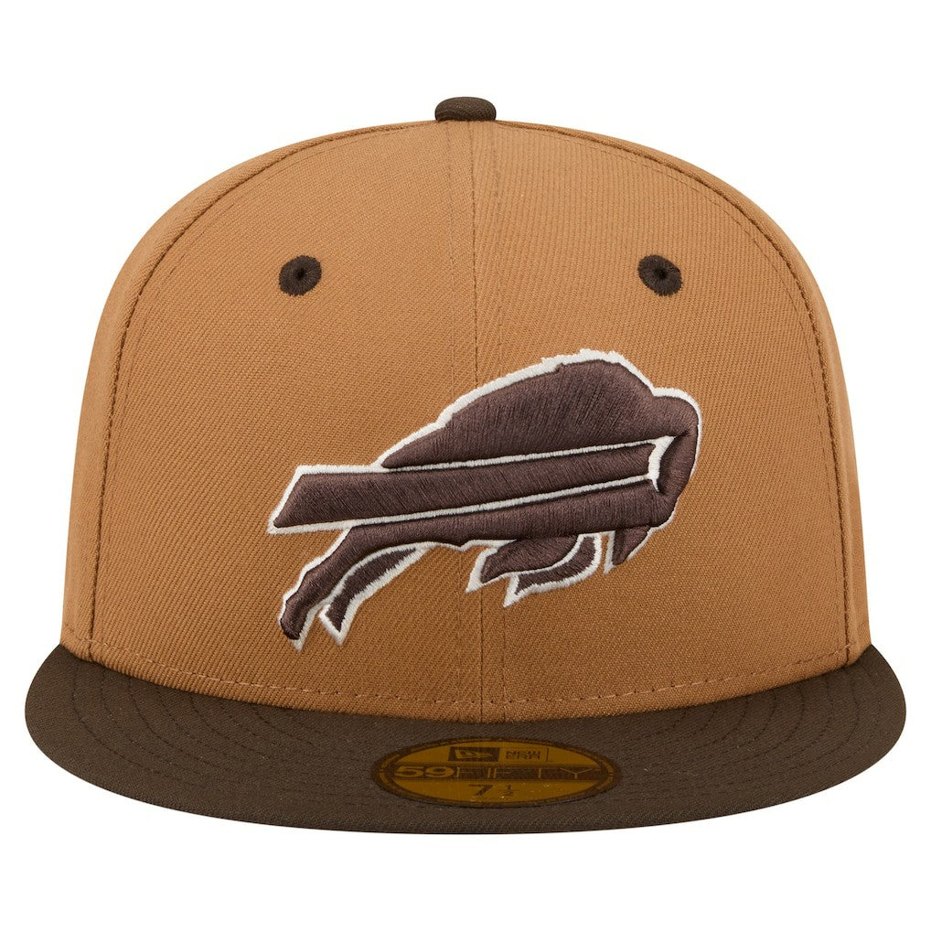 Buffalo Bills New Era Two-Tone Walnut 59FIFTY Fitted Hat Light Brown/Dark Brown | NFL