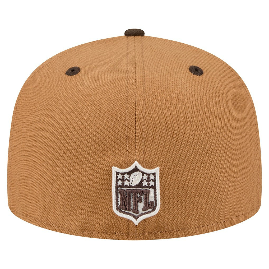 Buffalo Bills New Era Two-Tone Walnut 59FIFTY Fitted Hat Light Brown/Dark Brown | NFL