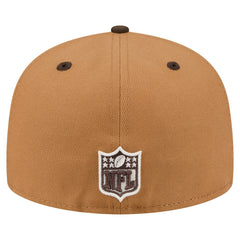 Chicago Bears New Era Two-Tone Walnut 59FIFTY Fitted Hat Light Brown/Dark Brown | NFL