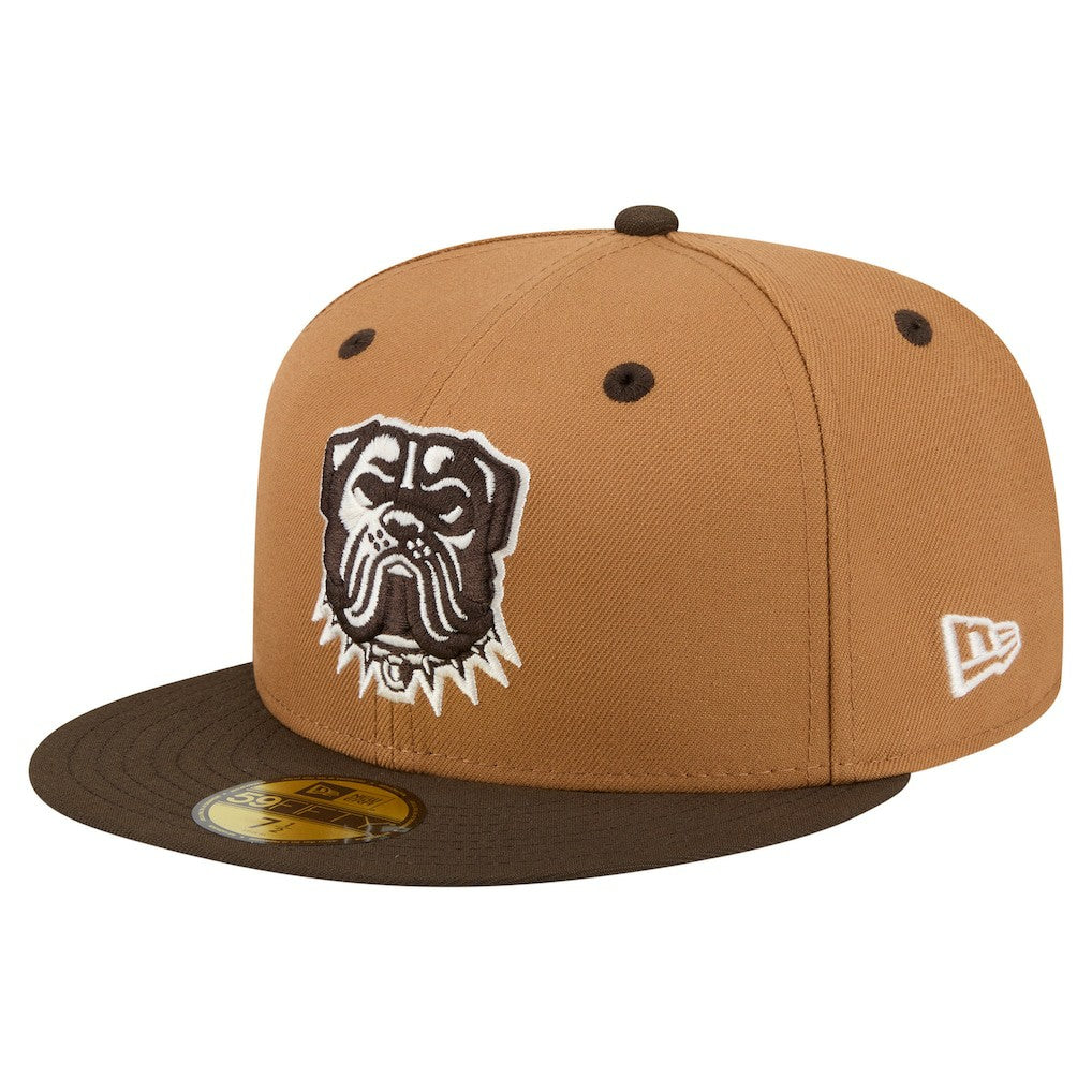 Cleveland Browns New Era Two-Tone Walnut 59FIFTY Fitted Hat Light Brown/Dark Brown | NFL