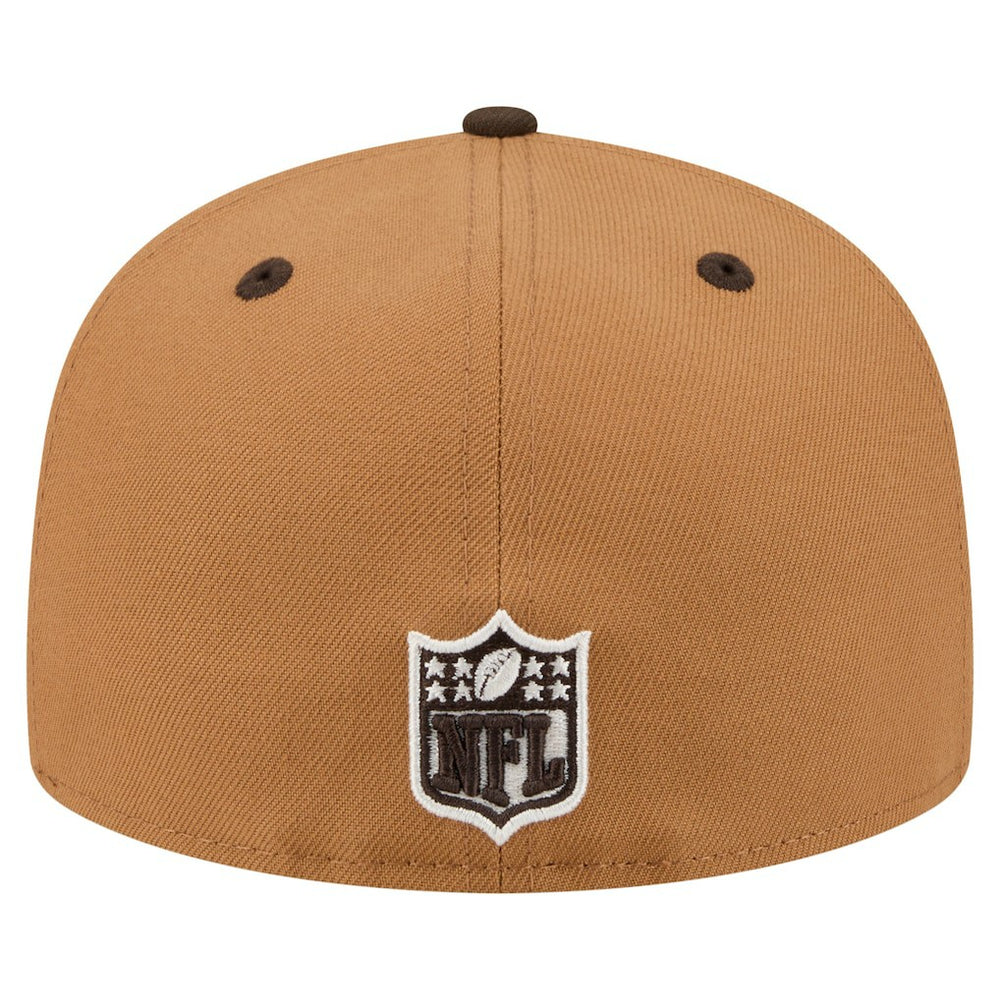 Cleveland Browns New Era Two-Tone Walnut 59FIFTY Fitted Hat Light Brown/Dark Brown | NFL