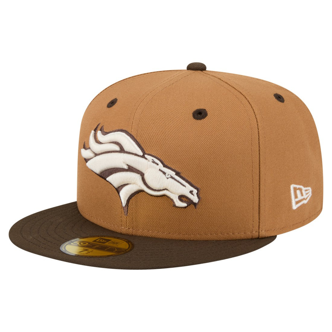 Denver Broncos New Era Two-Tone Walnut 59FIFTY Fitted Hat Light Brown/Dark Brown | NFL
