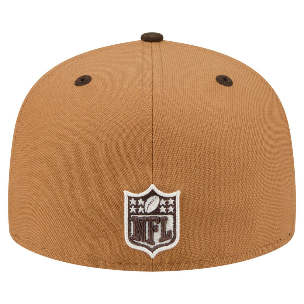Green Bay Packers New Era Two-Tone Walnut 59FIFTY Fitted Hat Light Brown/Dark Brown | NFL