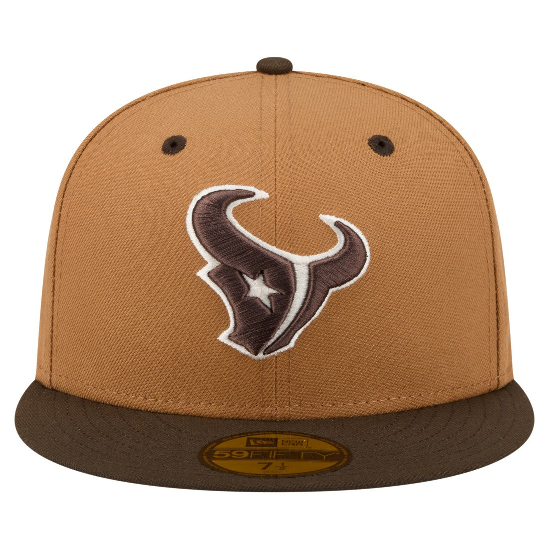 Houston Texans New Era Two-Tone Walnut 59FIFTY Fitted Hat Light Brown/Dark Brown | NFL