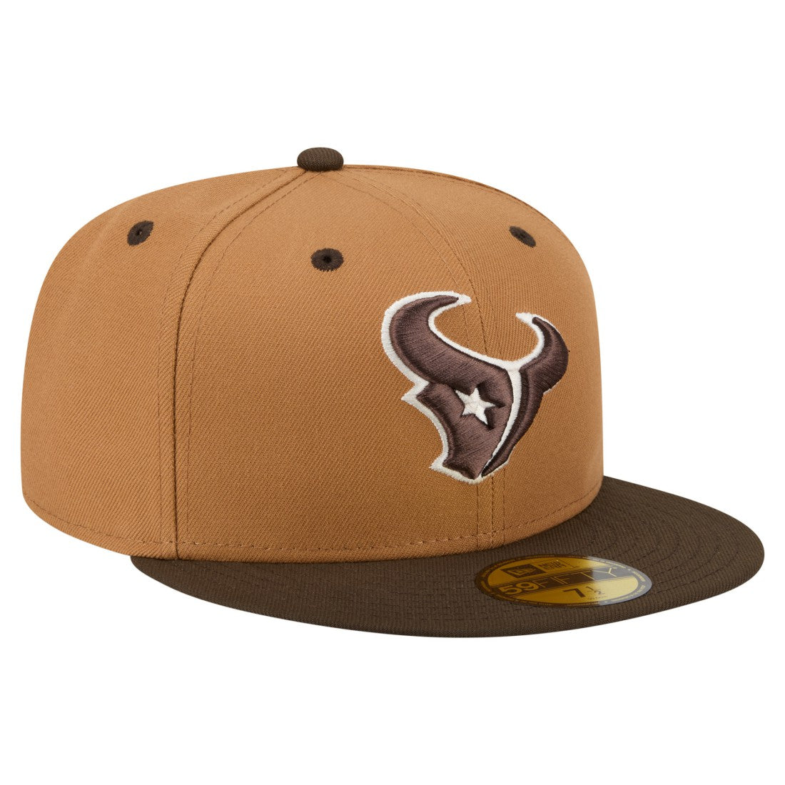 Houston Texans New Era Two-Tone Walnut 59FIFTY Fitted Hat Light Brown/Dark Brown | NFL