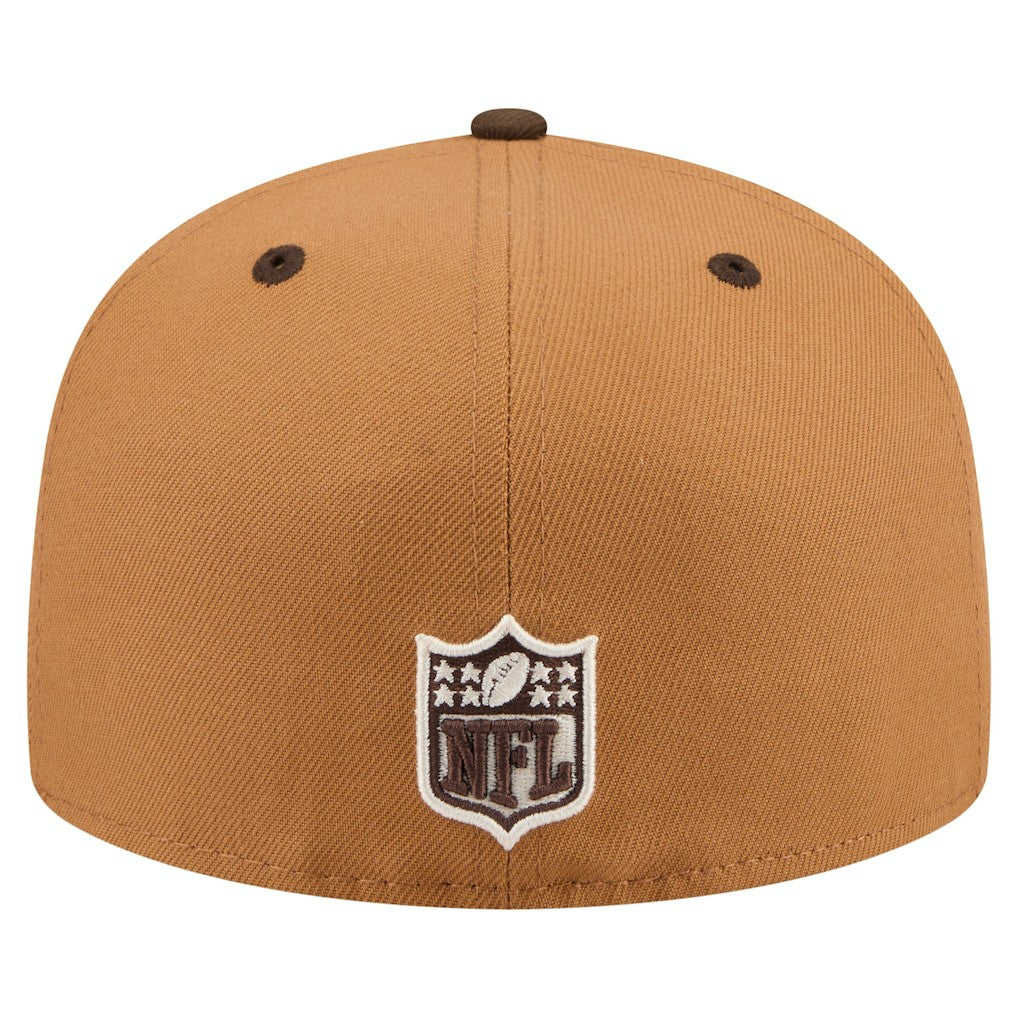 Indianapolis Colts New Era Two-Tone Walnut 59FIFTY Fitted Hat Light Brown/Dark Brown | NFL