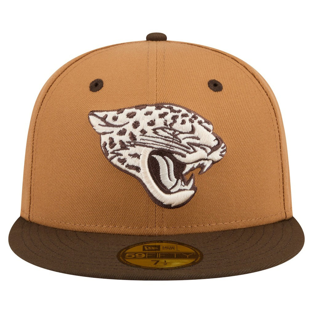 Jacksonville Jaguars New Era Two-Tone Walnut 59FIFTY Fitted Hat Light Brown/Dark Brown | NFL