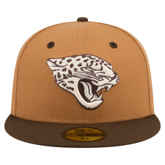 Jacksonville Jaguars New Era Two-Tone Walnut 59FIFTY Fitted Hat Light Brown/Dark Brown | NFL