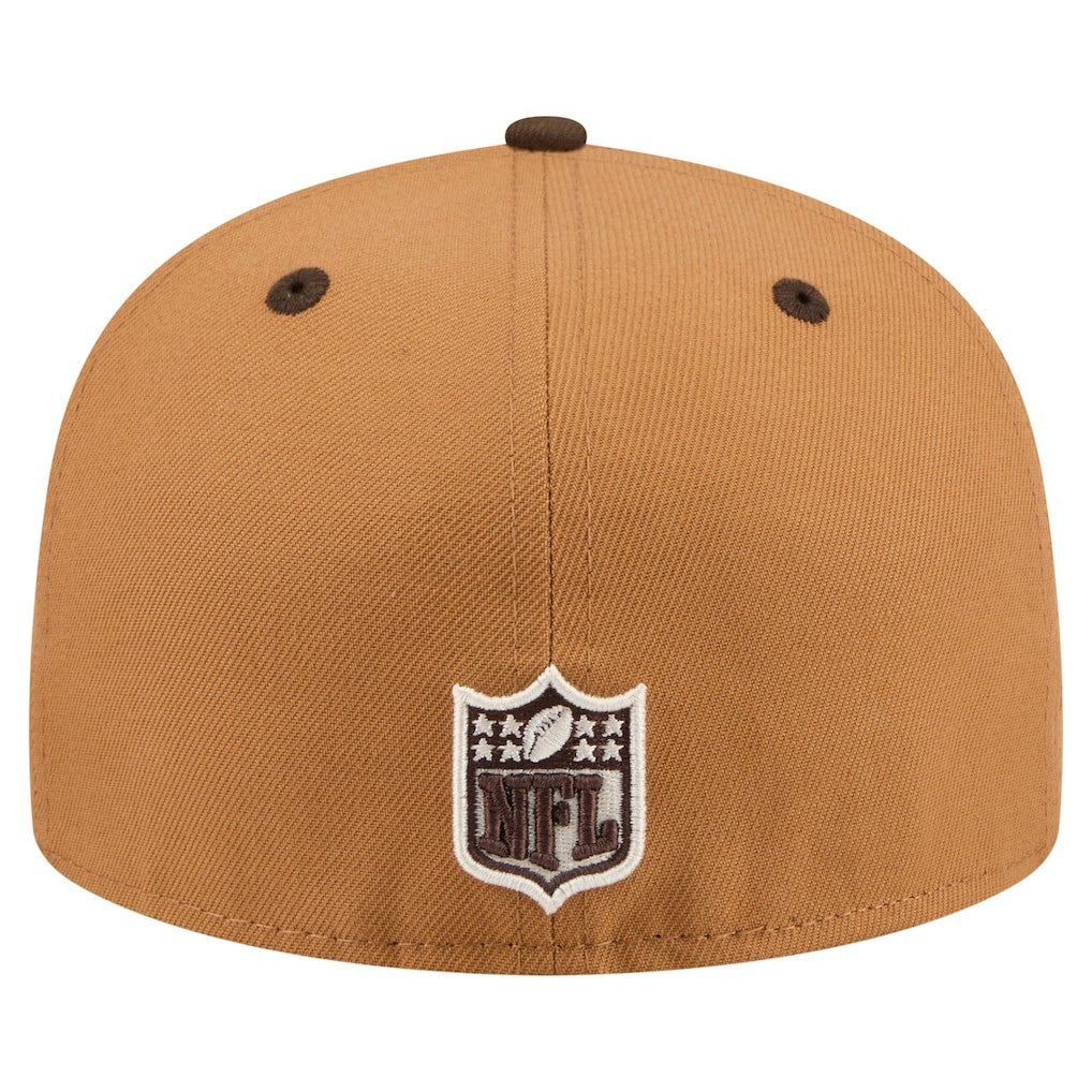 Jacksonville Jaguars New Era Two-Tone Walnut 59FIFTY Fitted Hat Light Brown/Dark Brown | NFL