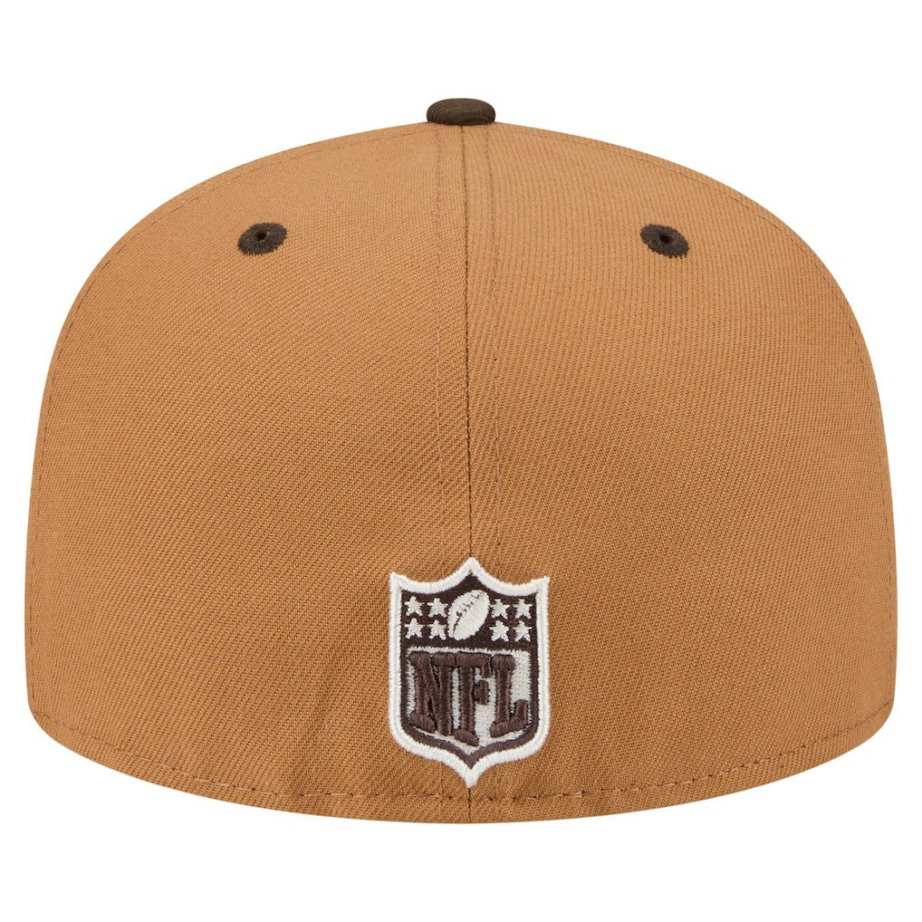Kansas City Chiefs New Era Two-Tone Walnut 59FIFTY Fitted Hat Light Brown/Dark Brown | NFL