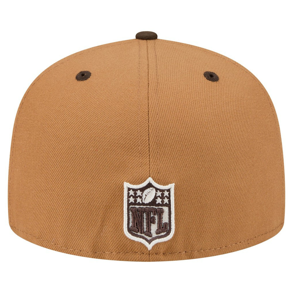 Kansas City Chiefs New Era Two-Tone Walnut 59FIFTY Fitted Hat Light Brown/Dark Brown | NFL