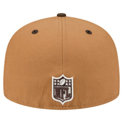 Kansas City Chiefs New Era Two-Tone Walnut 59FIFTY Fitted Hat Light Brown/Dark Brown | NFL