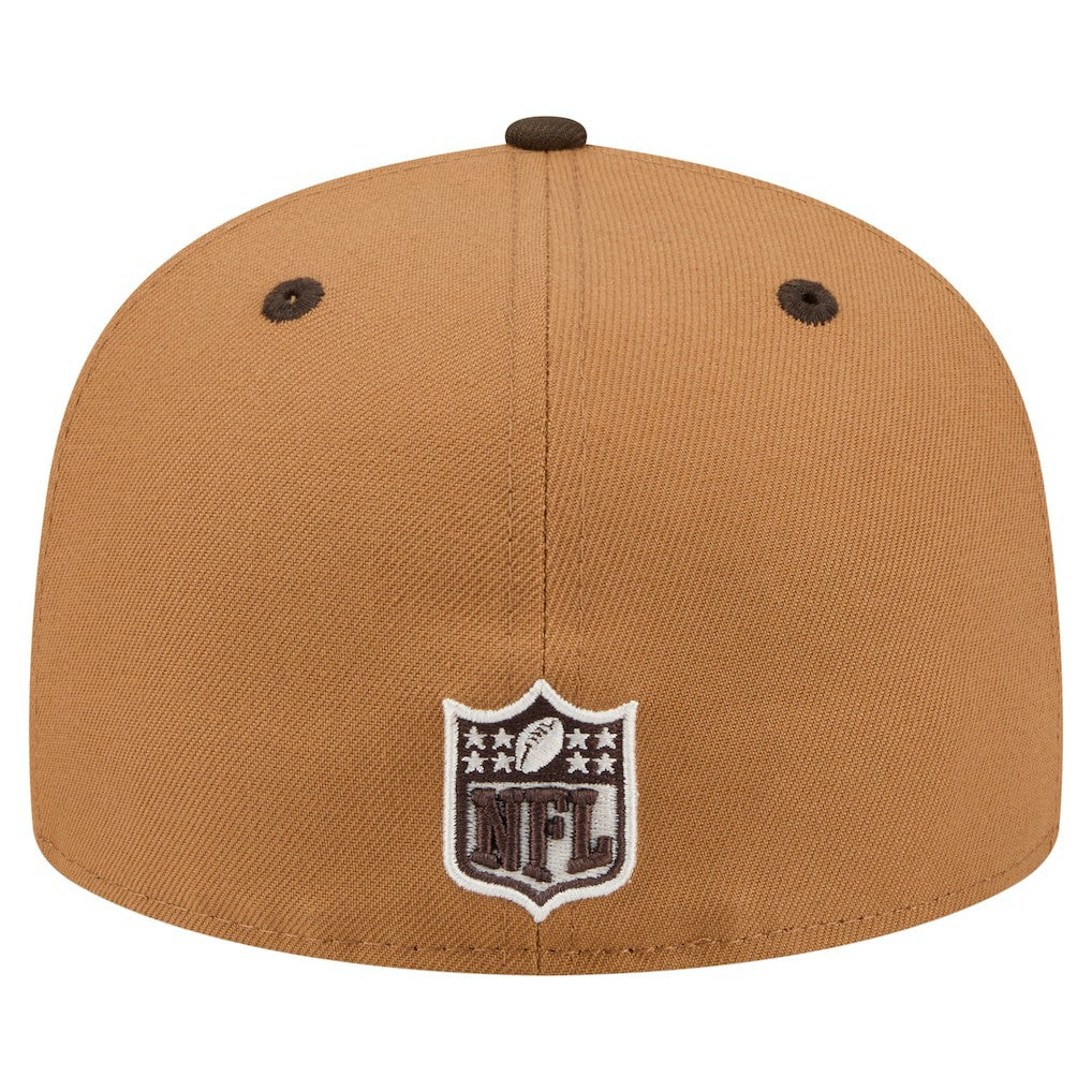 Los Angeles Chargers New Era Two-Tone Walnut 59FIFTY Fitted Hat Light Brown/Dark Brown | NFL